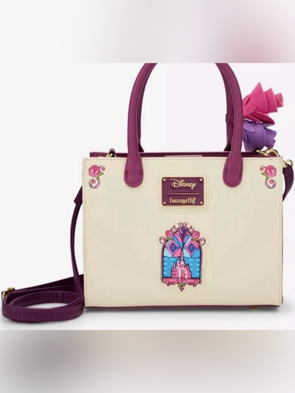 Rare Disney Loungefly Small Beauty and the Beast Crossbody - Picture 3 of 5